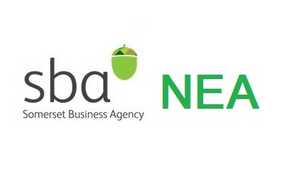 Somerset Business Agency Logo and NEA logo